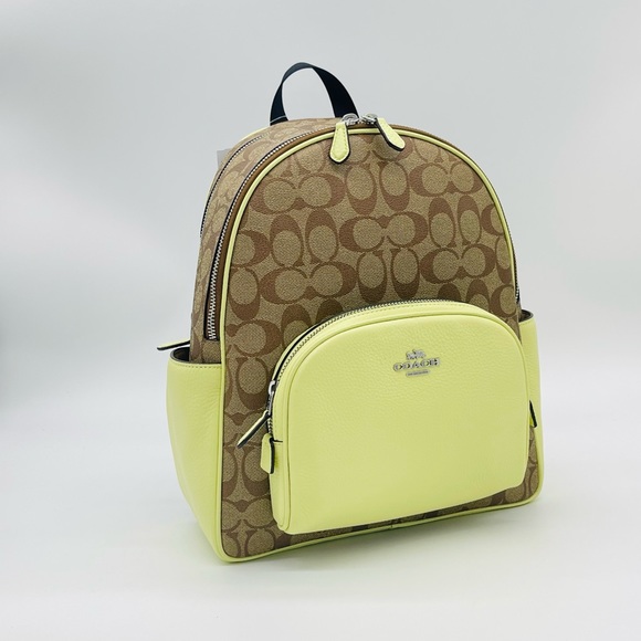 Coach Court Backpack in Signature Canvas - Picture 12 of 12